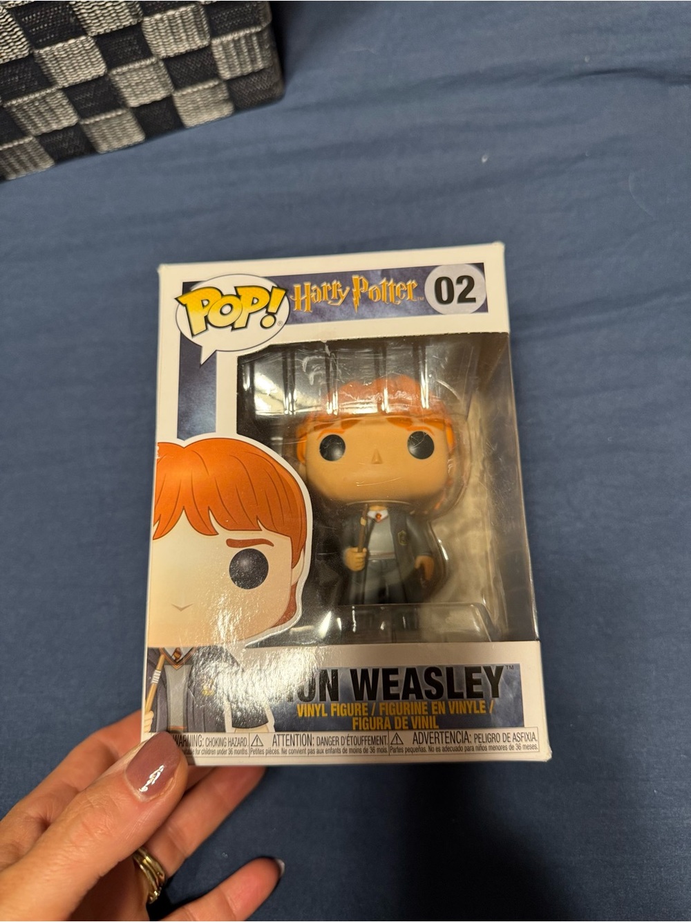Funko White and Gray Box Back with Retail Sticker